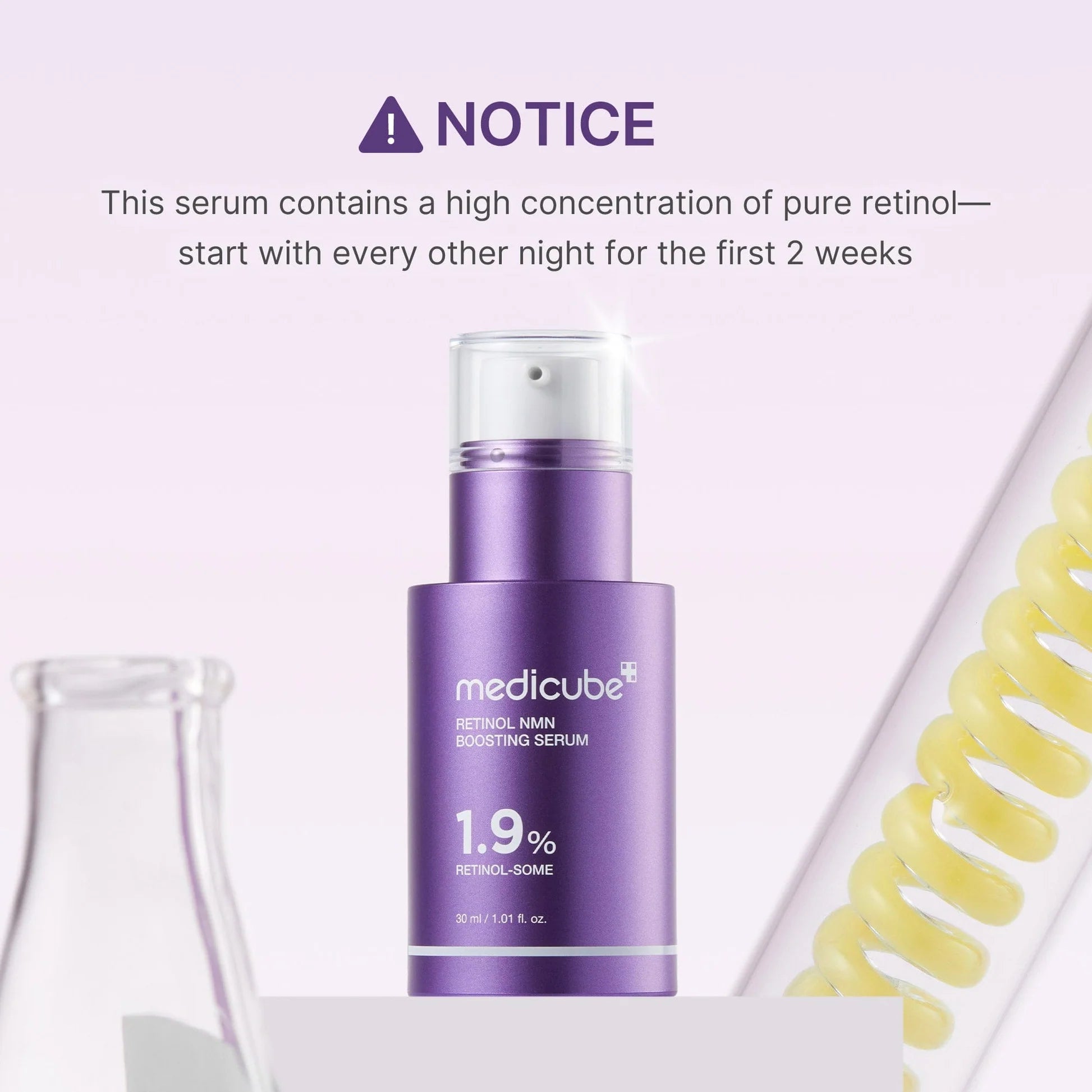 Medicube Retinol NMN Boosting Serum 1.9% 30ml – Sérum Antiedad con Retinol para Arrugas, Firmeza y Renovación de la Piel