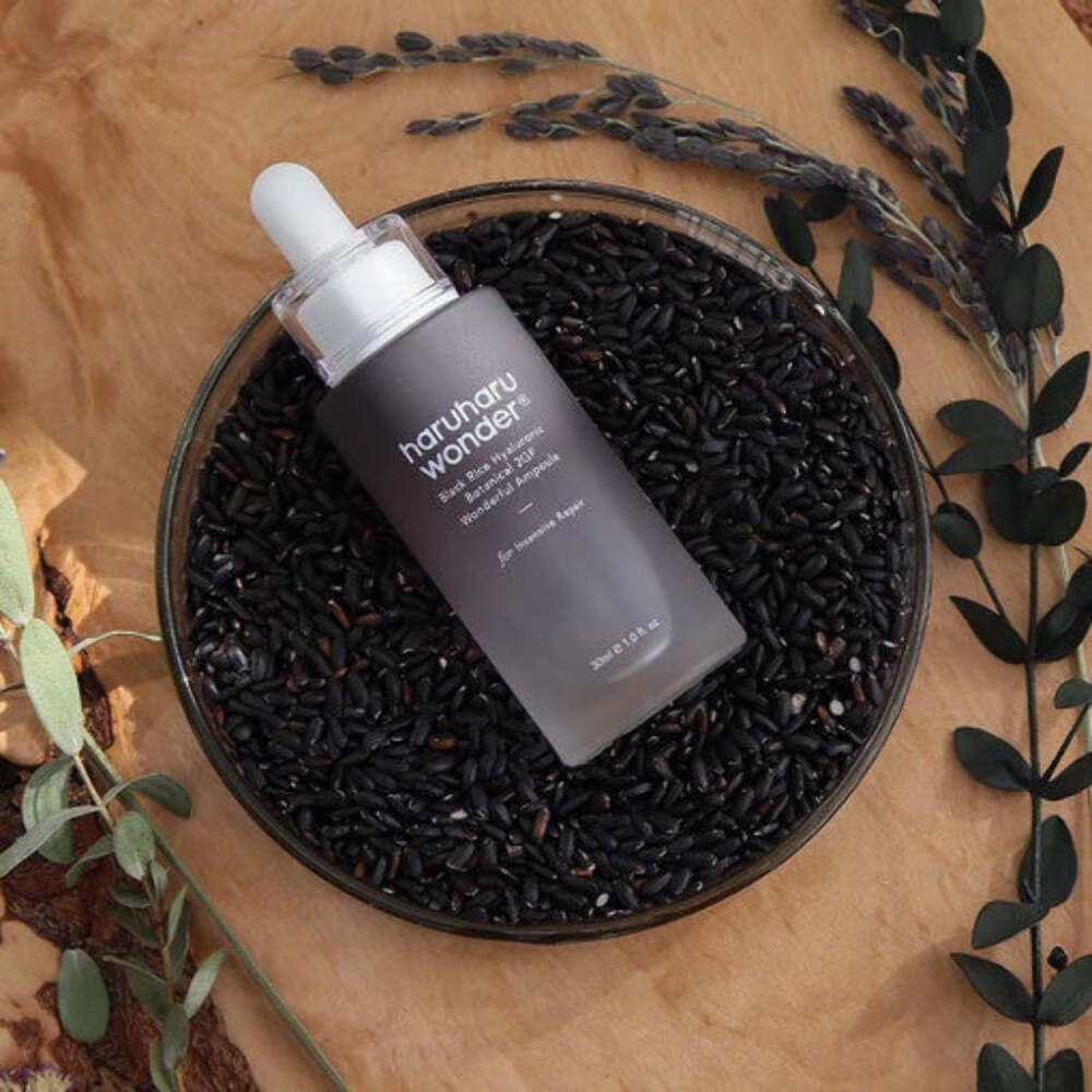 Haruharu Wonder – Black Rice Botanical 2GF Ampoule 30 ml – Sérum Facial Antiarrugas con EGF, Antiedad y Cruelty Free