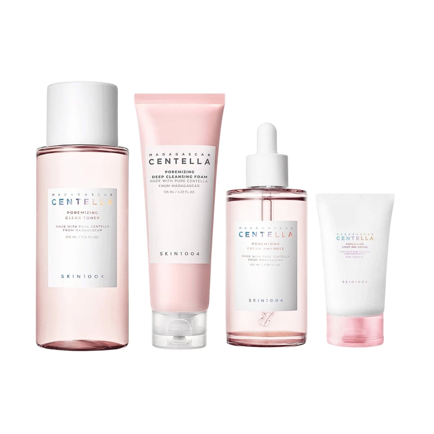 Pack SKIN1004 Centella Poremizing – Rutina Completa para Minimizar Poros y Purificar la Piel (4 productos)