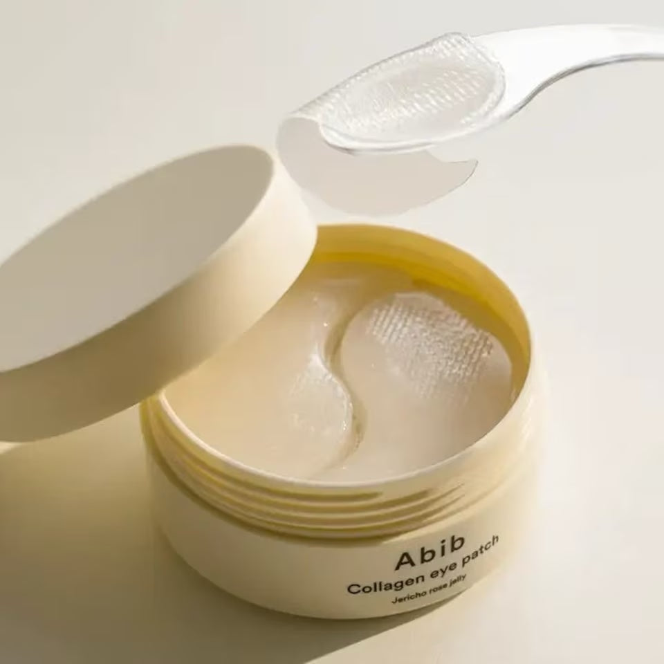 Abib – Collagen Eye Patch Jericho Rose Jelly – Parches de Ojos con Colágeno Vegano e Hidrogel Transparente